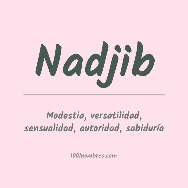 Significado del nombre Nadjib Significado del nombre Nadjib