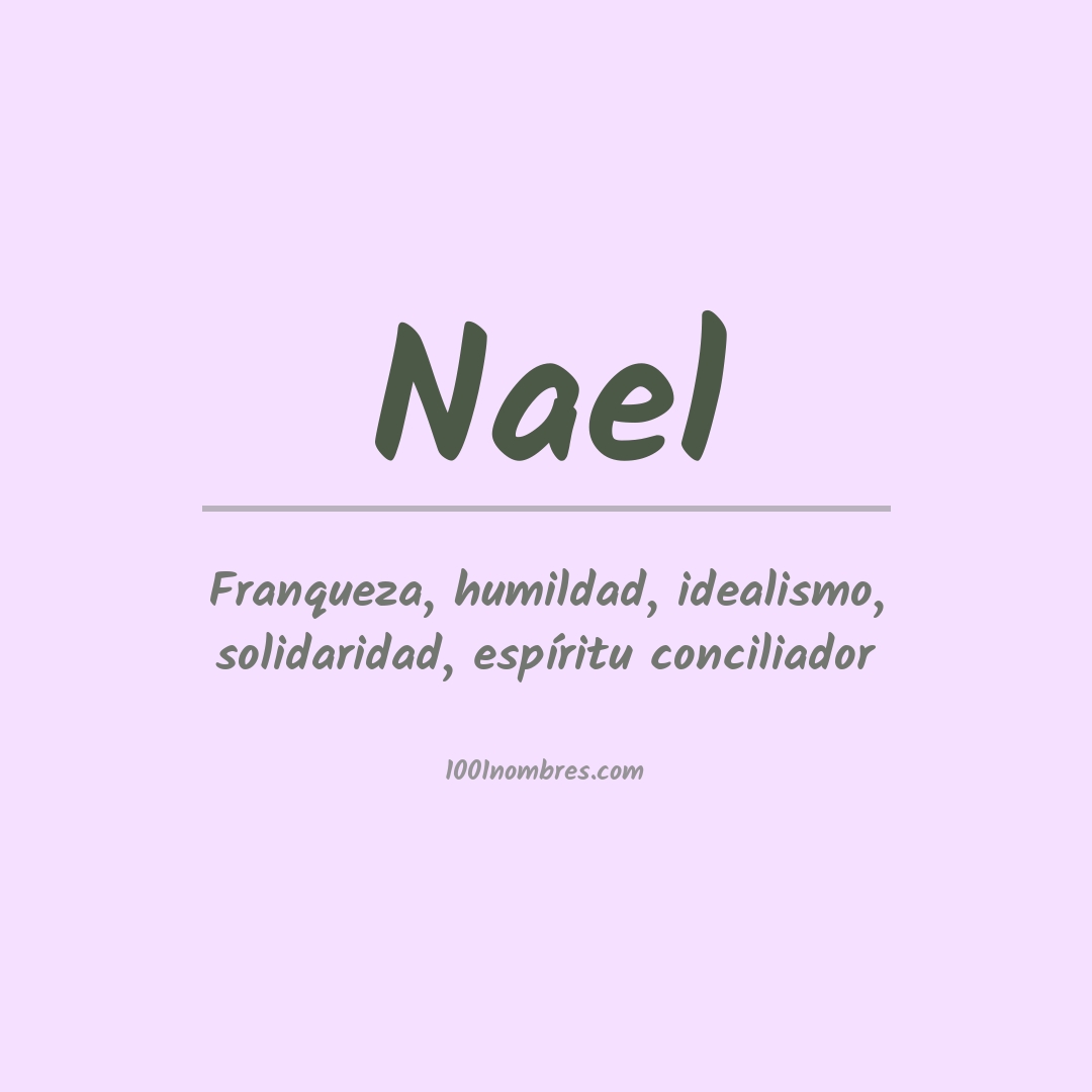 Significado del nombre Nael