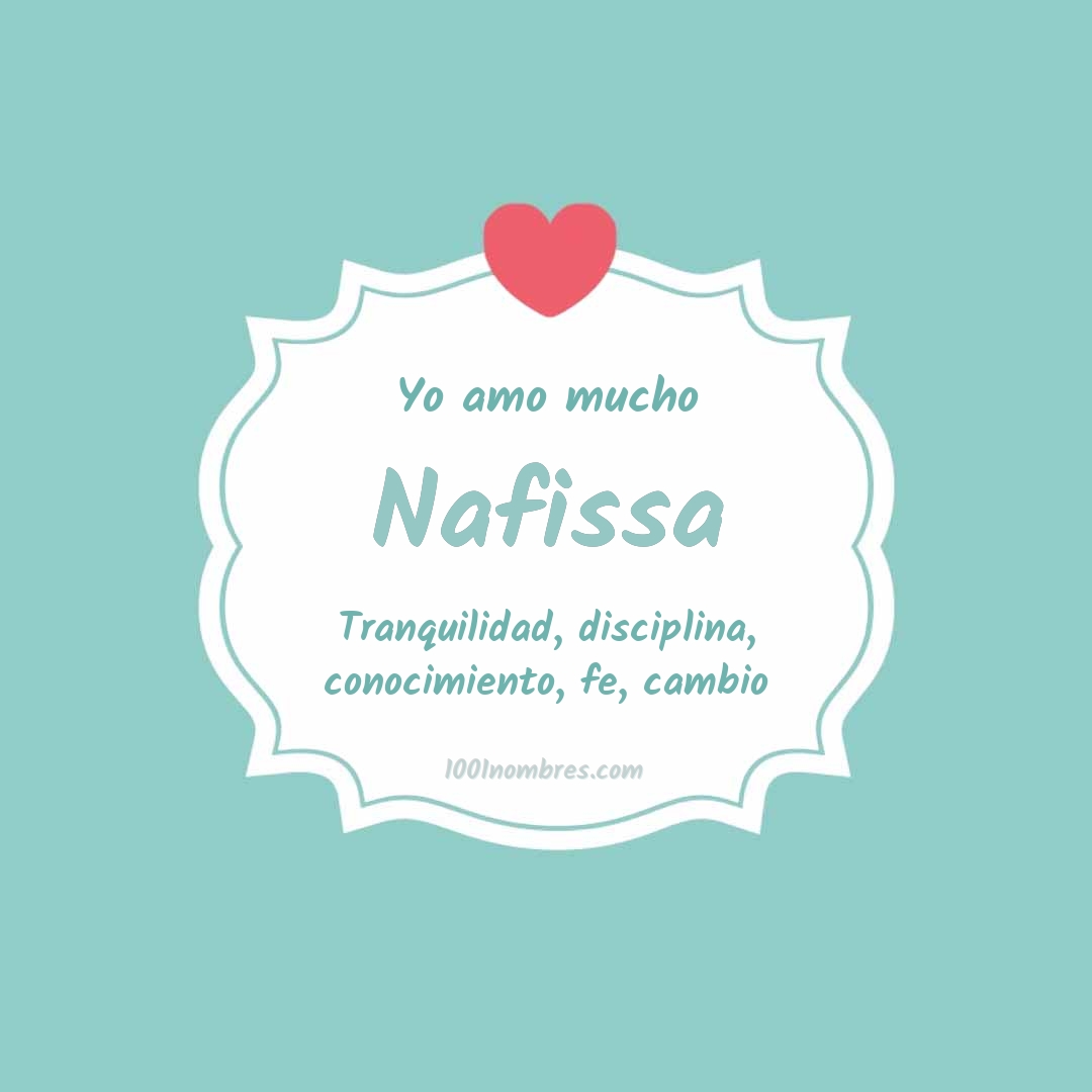 Yo amo mucho Nafissa Yo amo mucho Nafissa
