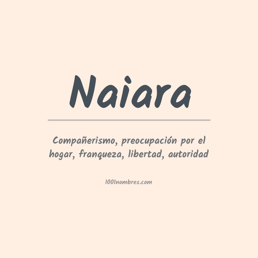 Significado del nombre Naiara