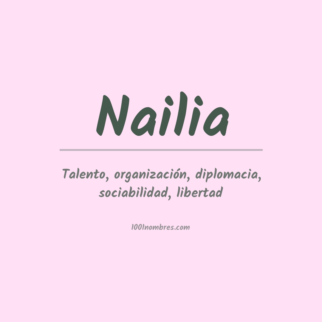 Significado del nombre Nailia