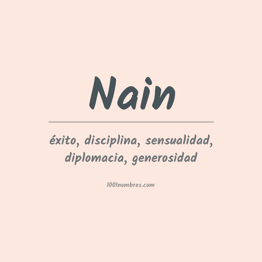 Significado del nombre Nain