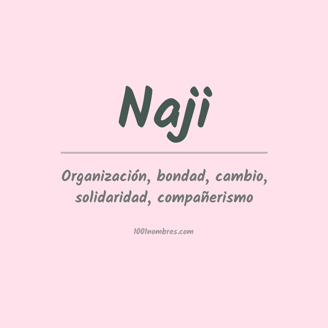 Significado del nombre Naji