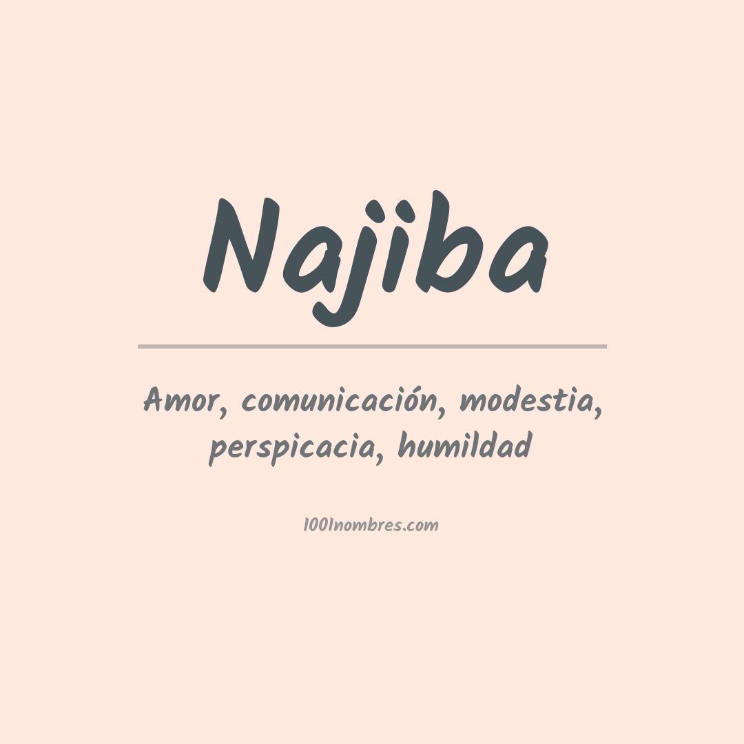 Significado del nombre Najiba Significado del nombre Najiba
