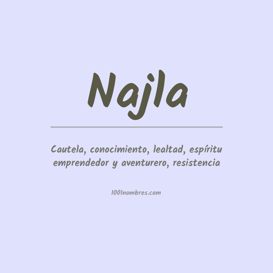 Significado del nombre Najla