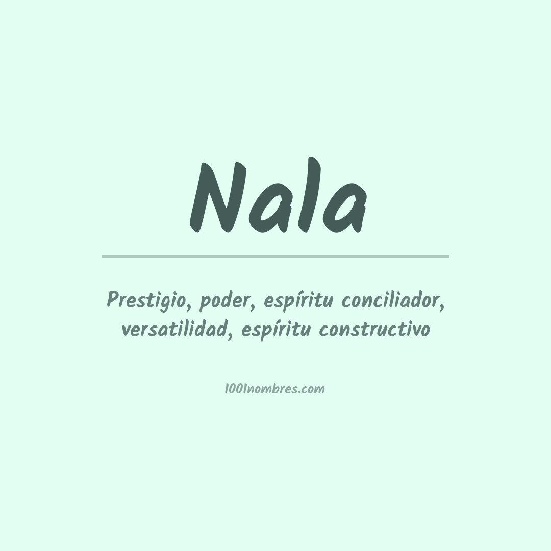 Significado del nombre Nala