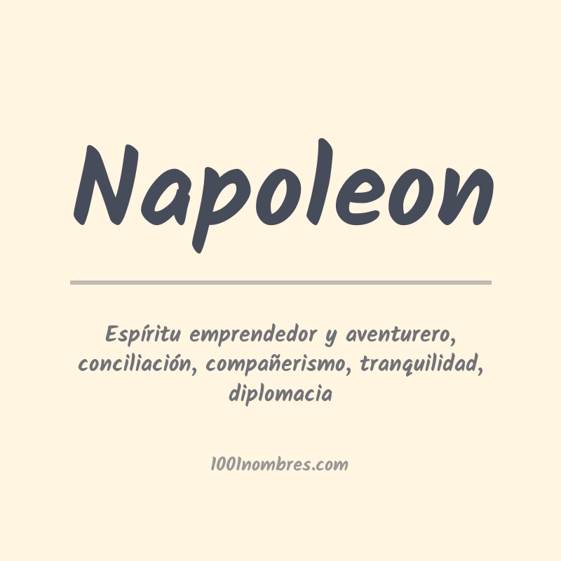 Significado del nombre Napoleon