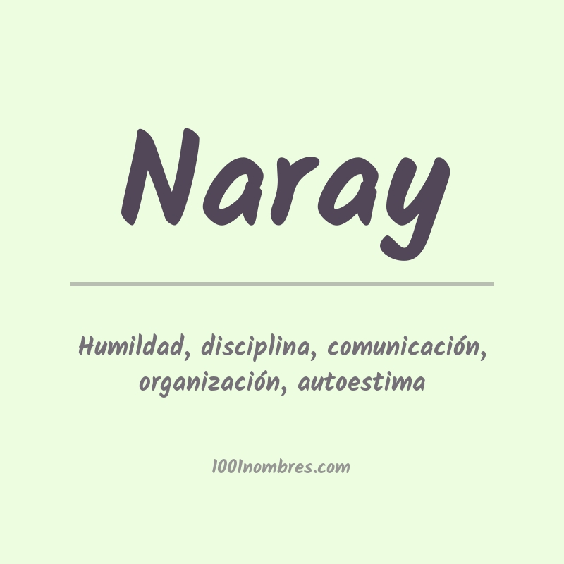 Significado del nombre Naray Significado del nombre Naray