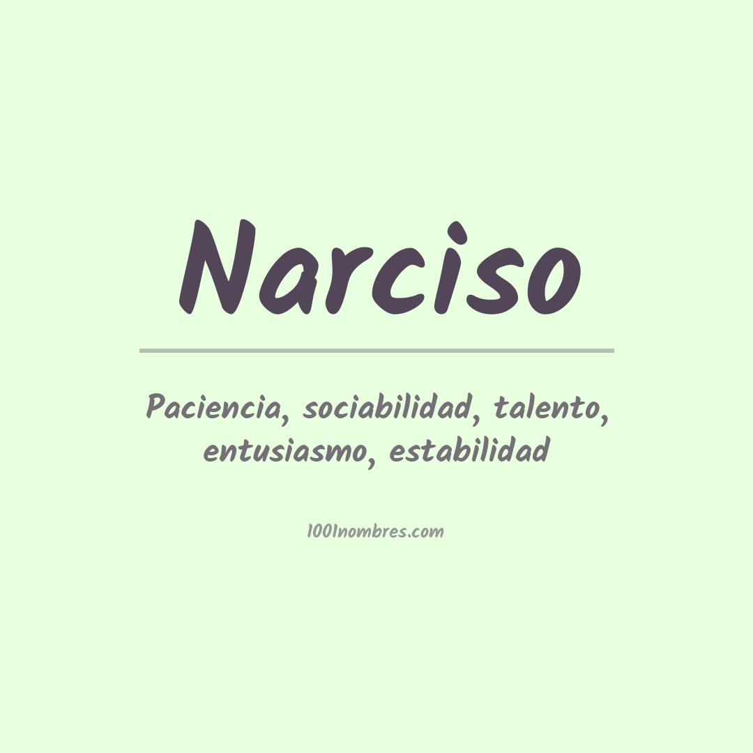 Significado del nombre Narciso