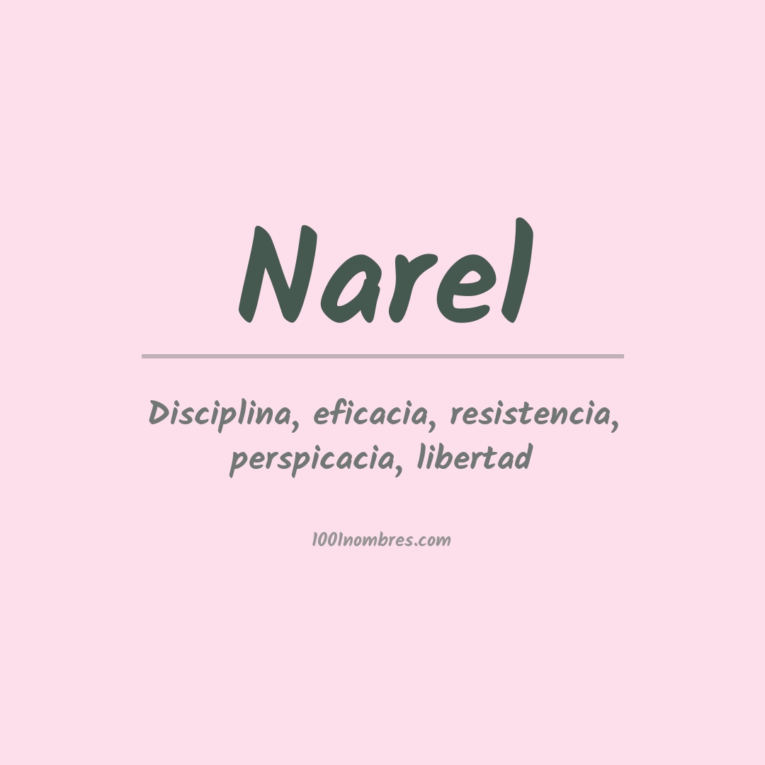 Significado del nombre Narel Significado del nombre Narel