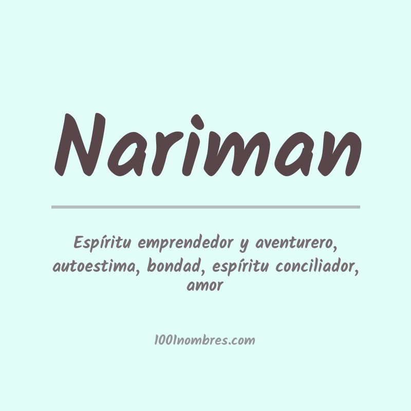 Significado del nombre Nariman