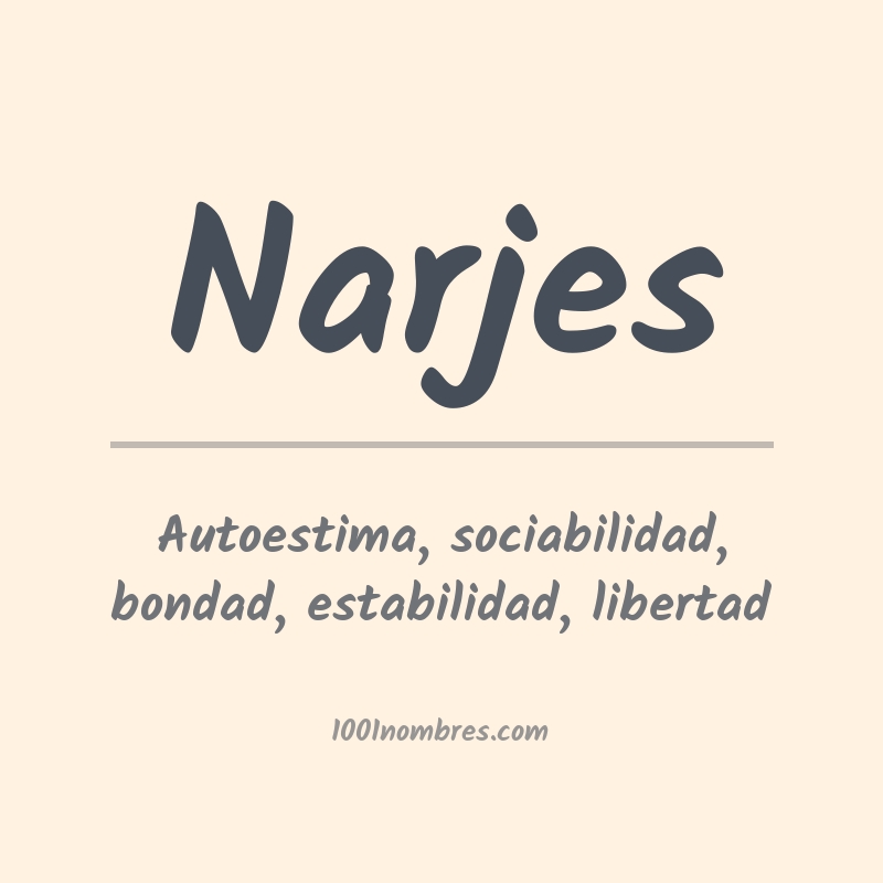 Significado del nombre Narjes Significado del nombre Narjes