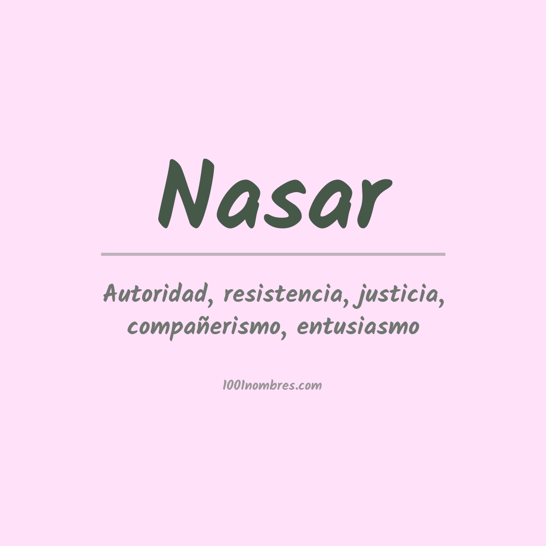 Significado del nombre Nasar Significado del nombre Nasar