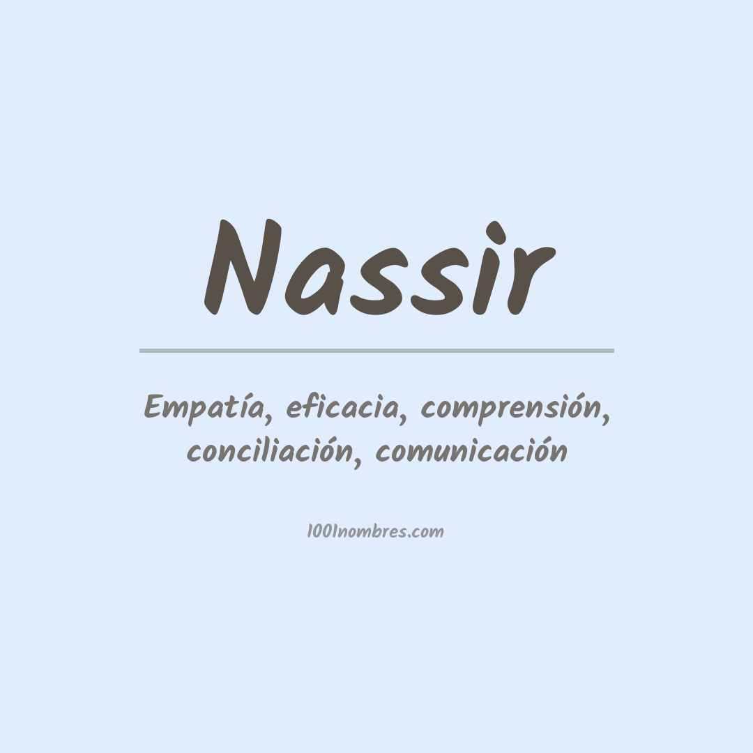 Significado del nombre Nassir