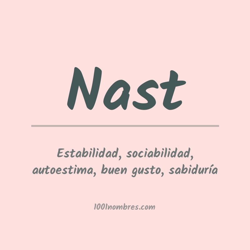 Significado del nombre Nast Significado del nombre Nast