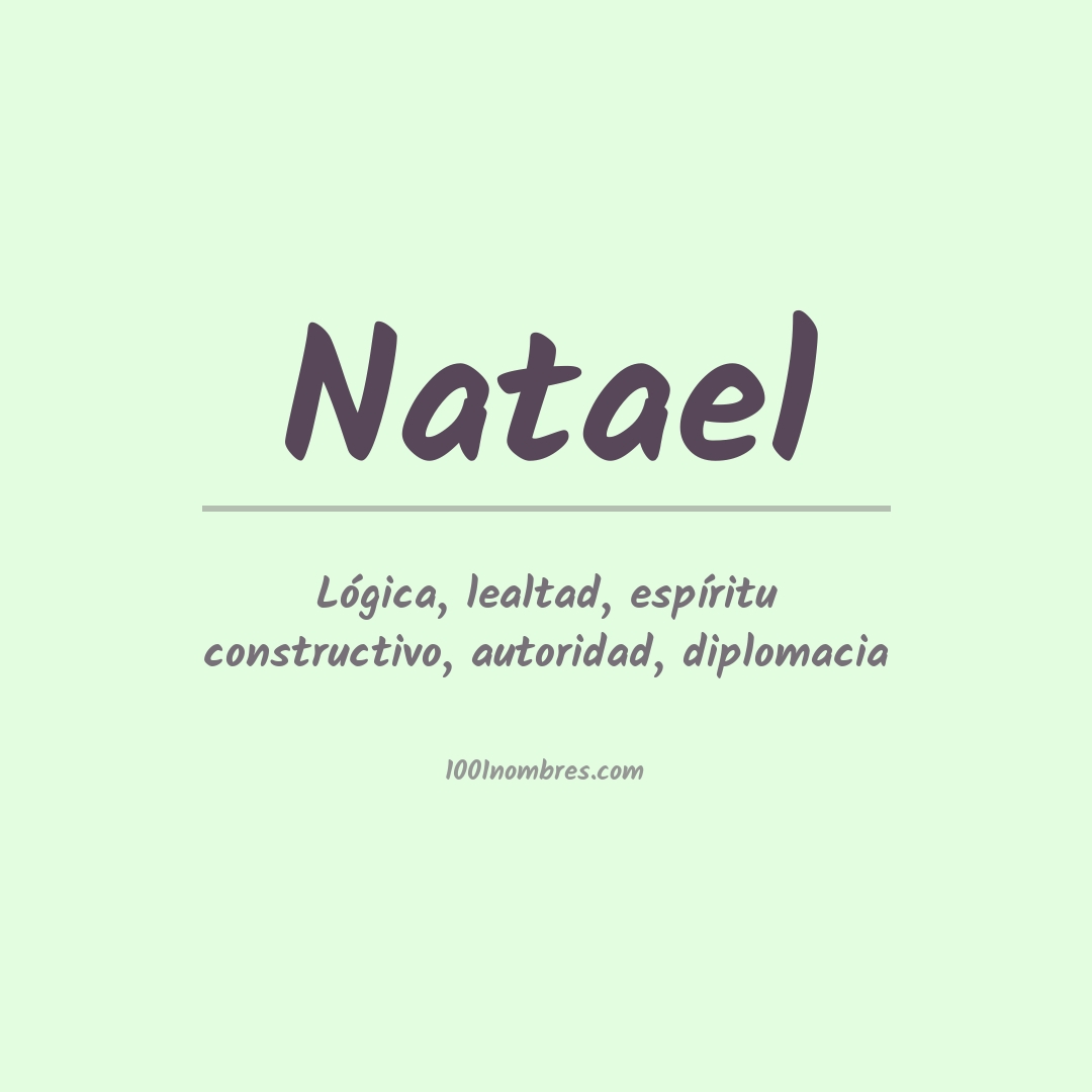 Significado del nombre Natael