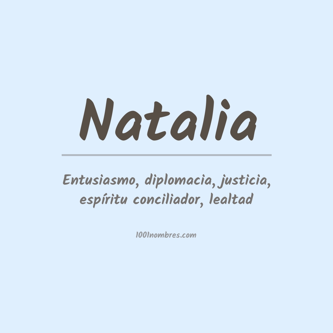 Significado del nombre Natalia