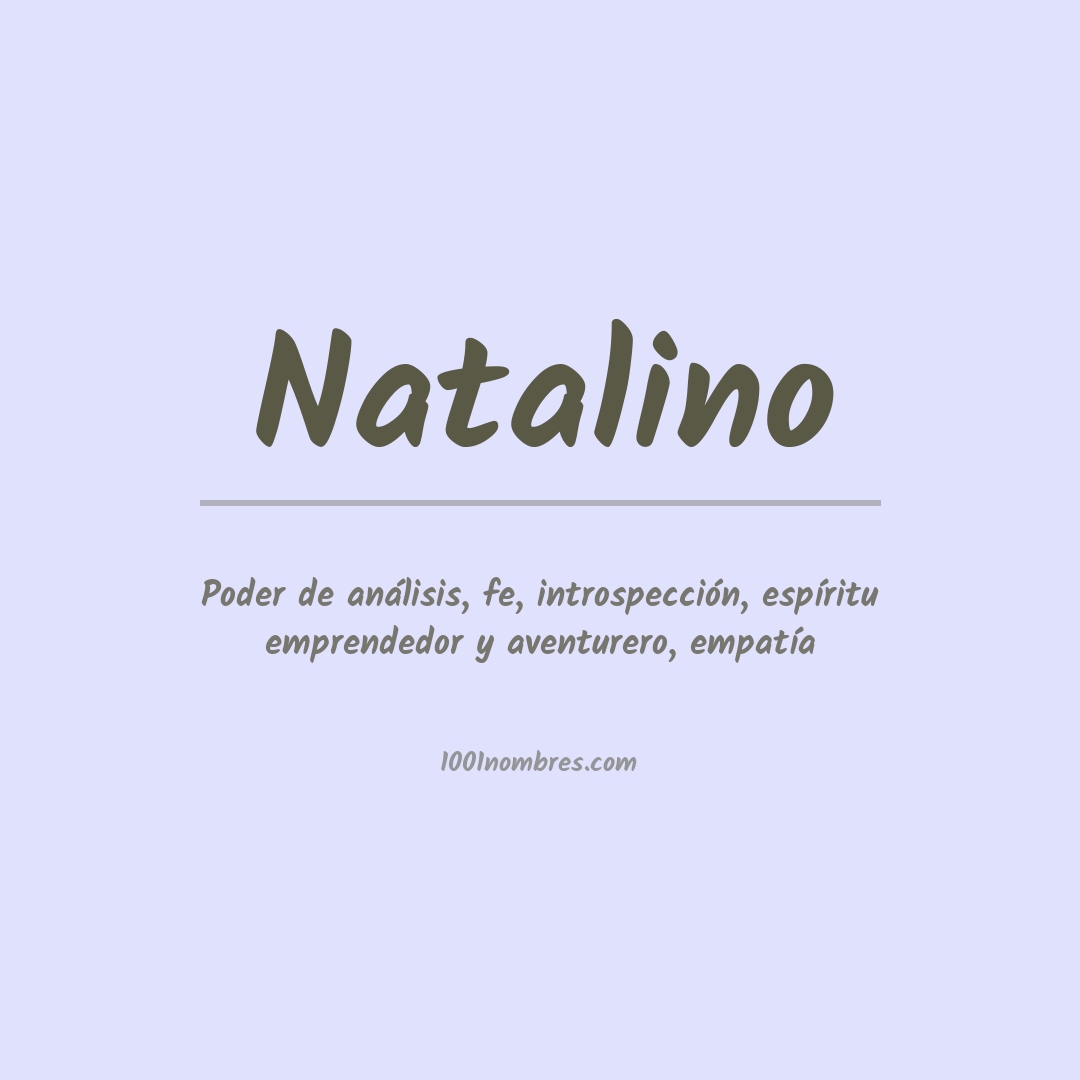 Significado del nombre Natalino