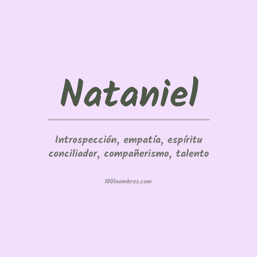 Significado del nombre Nataniel