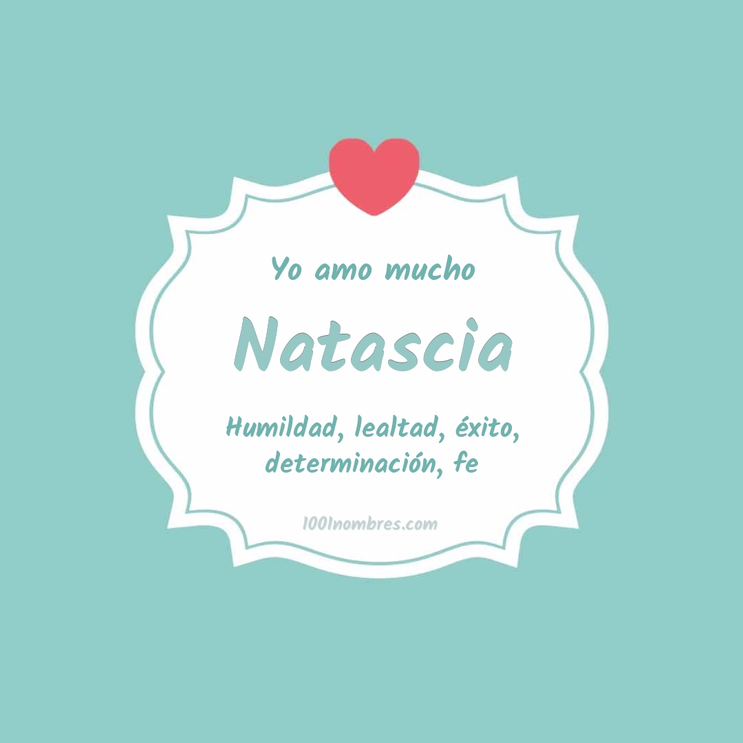 Yo amo mucho Natascia