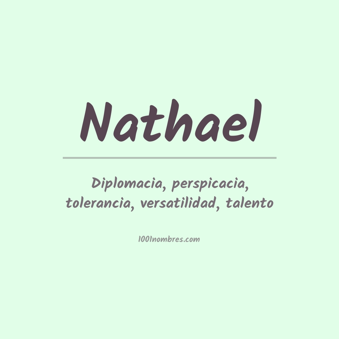 Significado del nombre Nathael