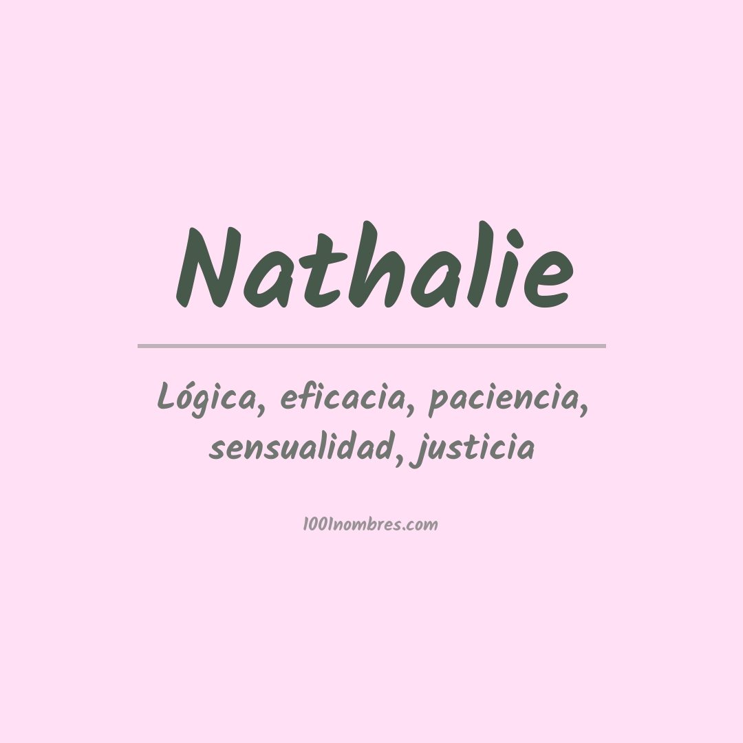Significado del nombre Nathalie