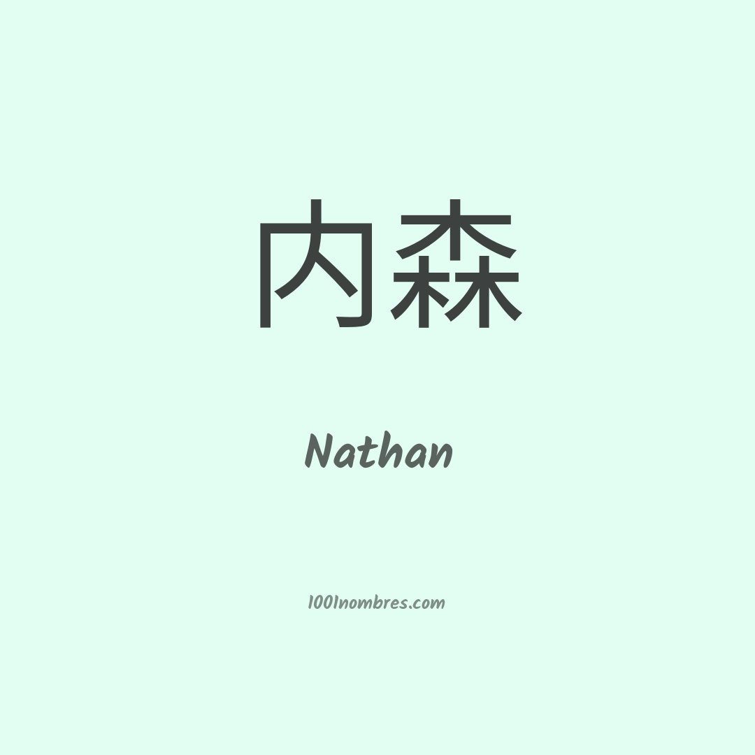 Nathan en chino Nathan en chino