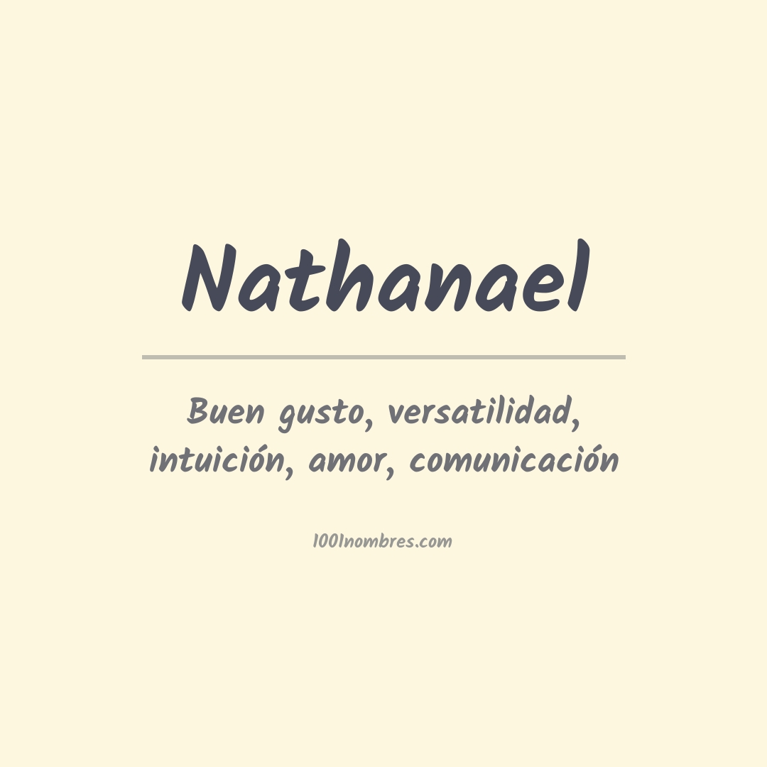 Significado del nombre Nathanael