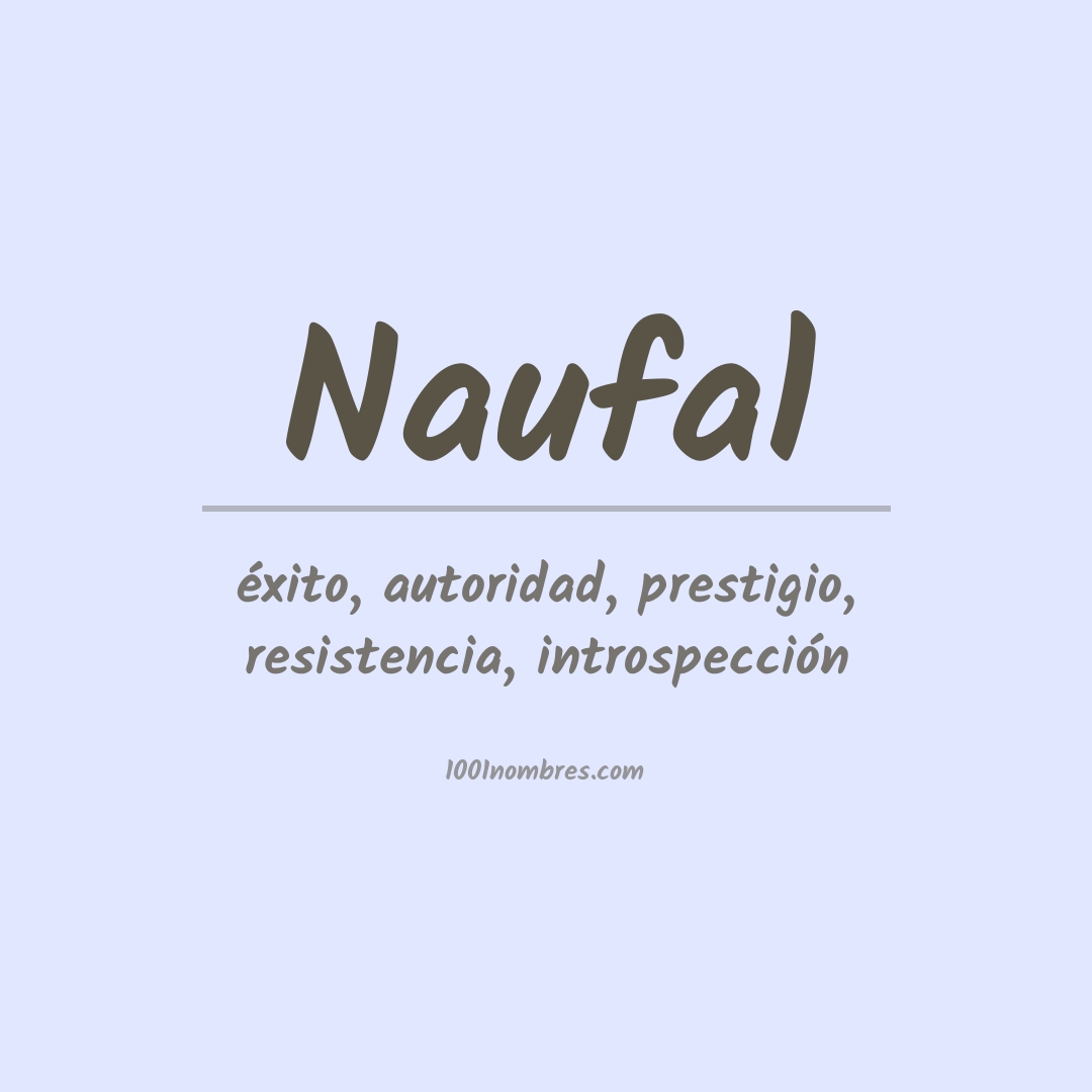 Significado del nombre Naufal