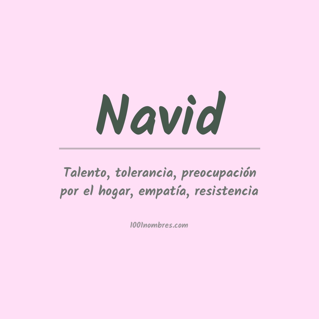 Significado del nombre Navid Significado del nombre Navid