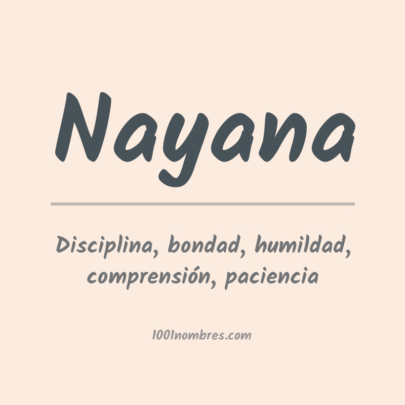 Significado del nombre Nayana