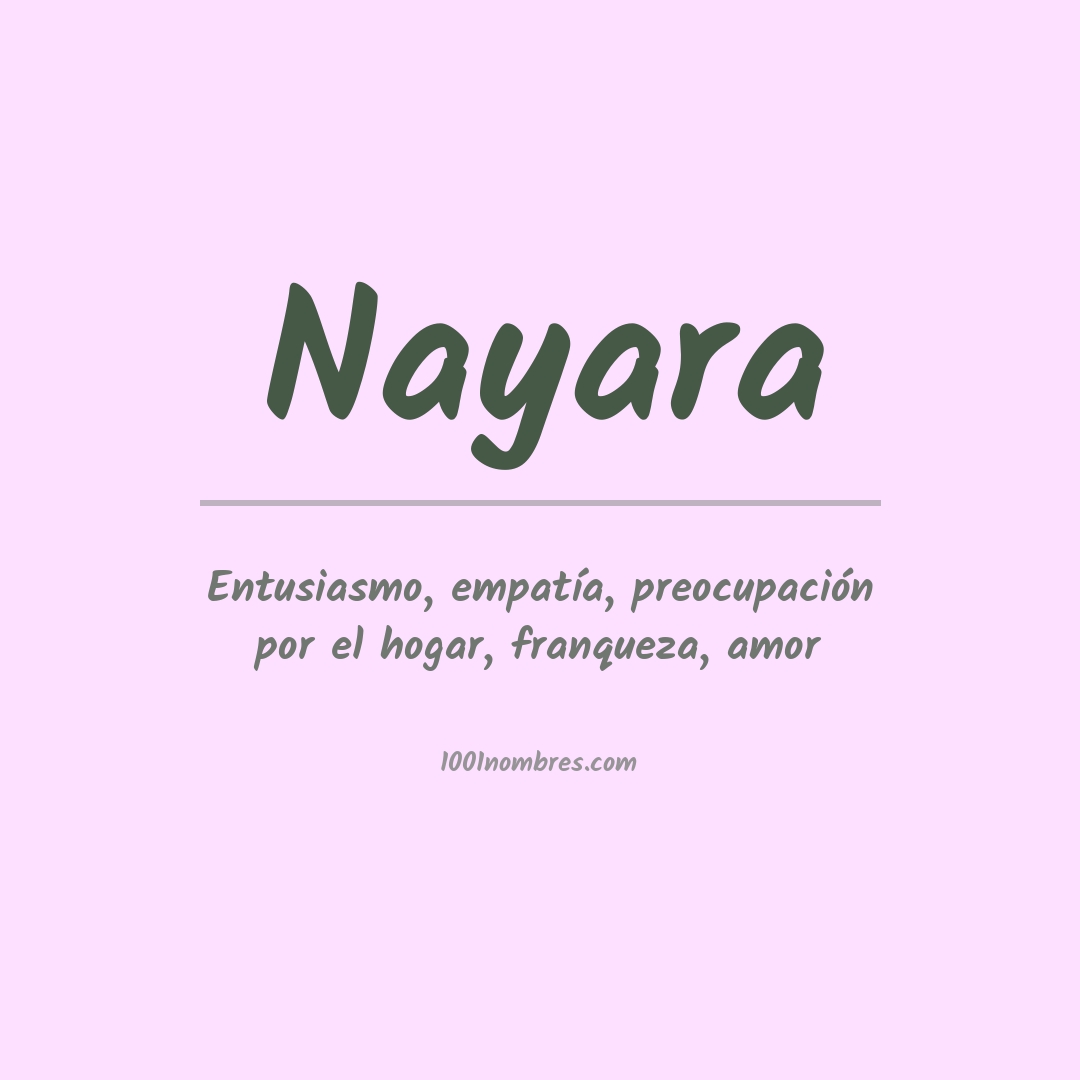 Significado del nombre Nayara