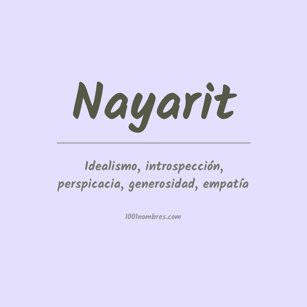 Significado del nombre Nayarit