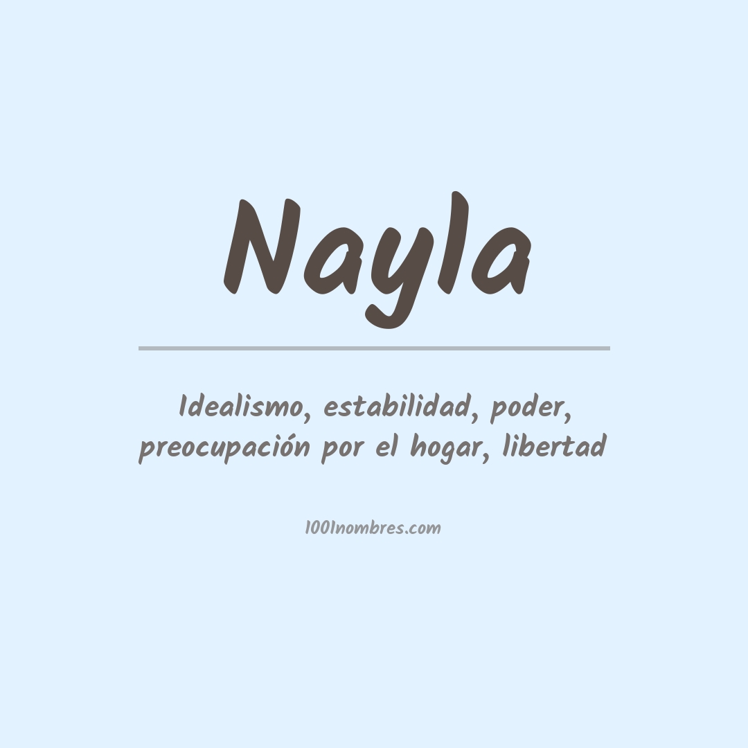 Significado del nombre Nayla