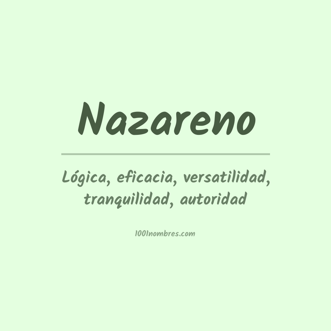 Significado del nombre Nazareno