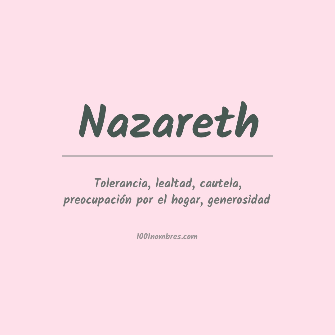 Significado del nombre Nazareth