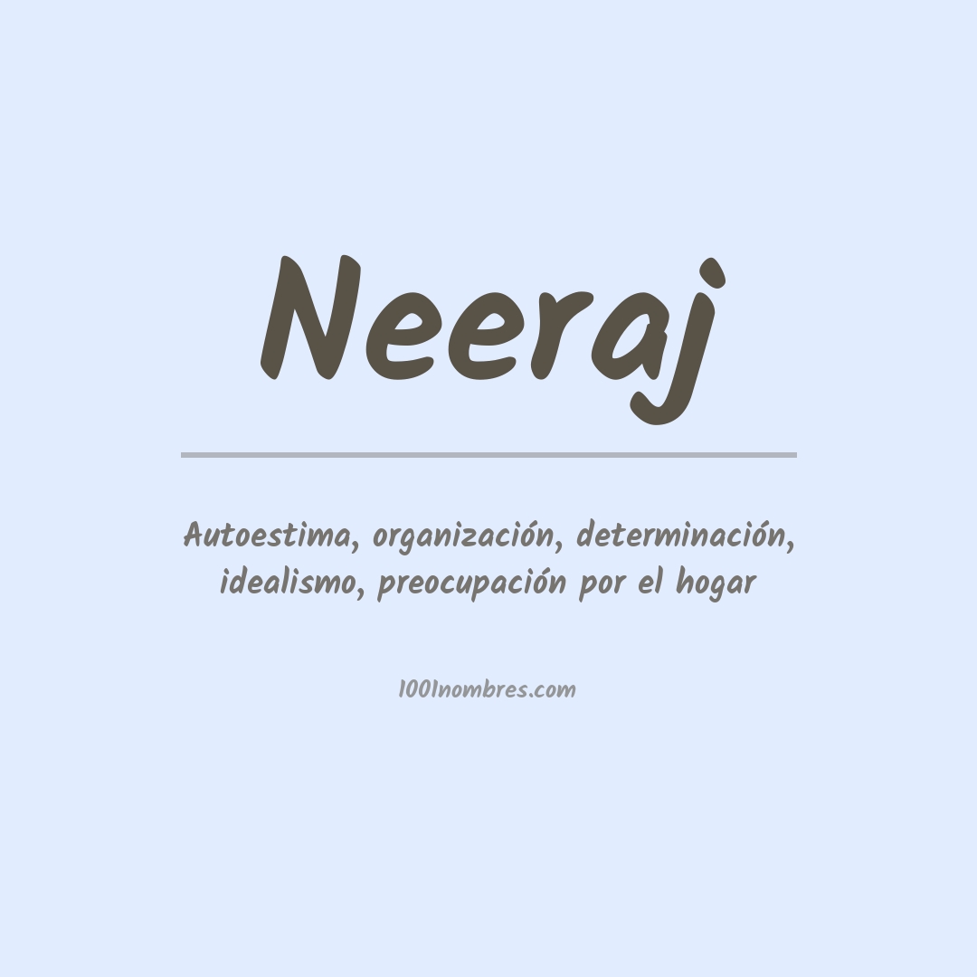 Significado del nombre Neeraj Significado del nombre Neeraj