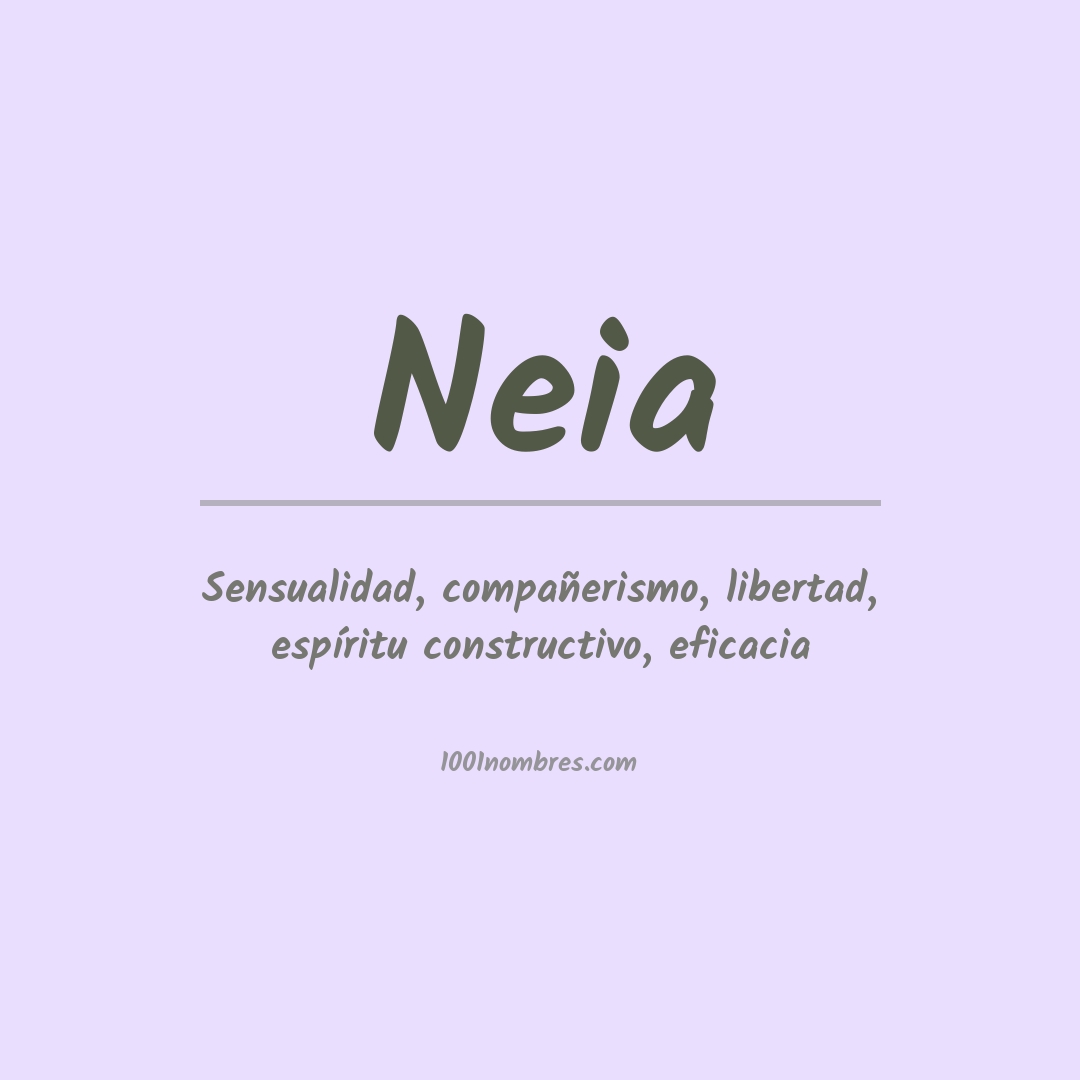 Significado del nombre Neia