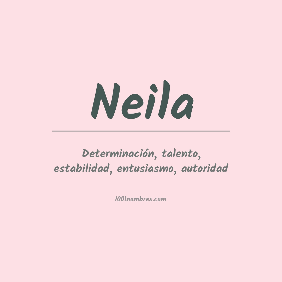 Significado del nombre Neila