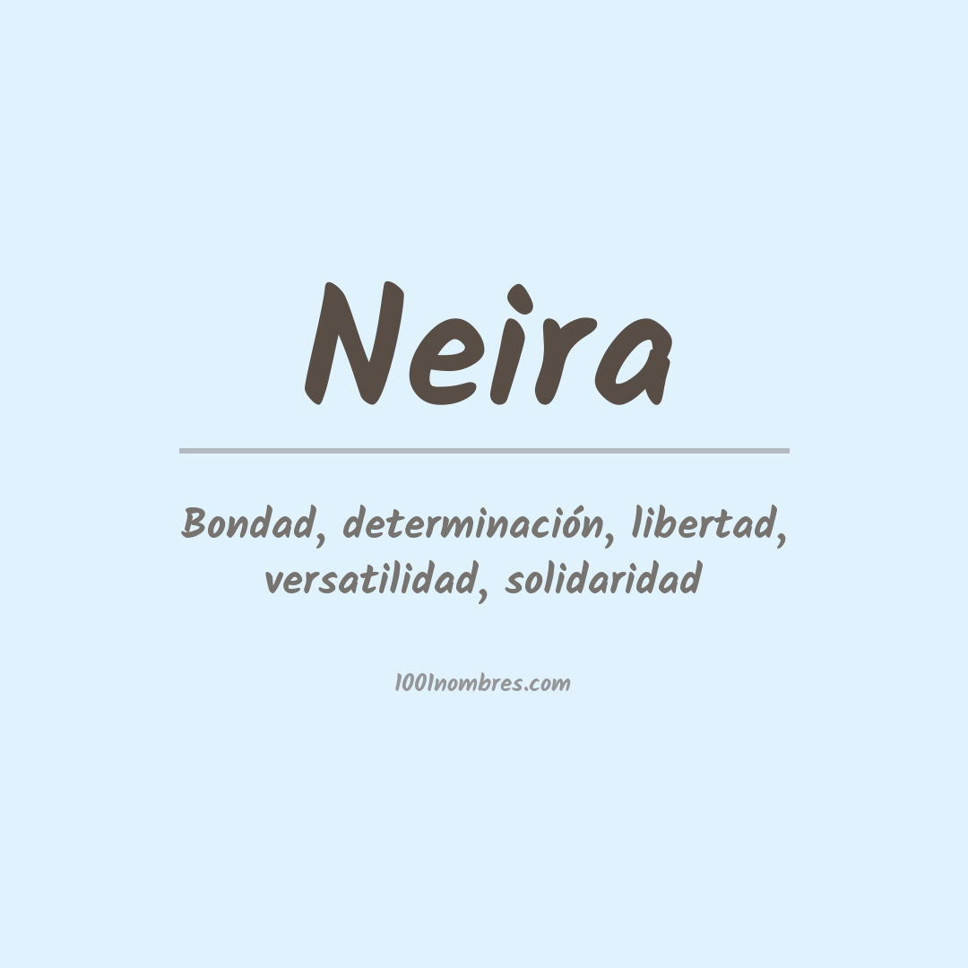 Significado del nombre Neira