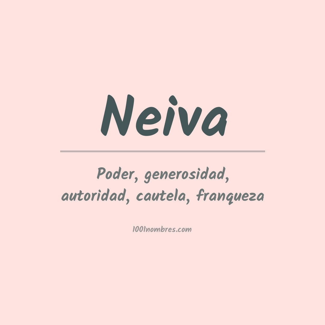 Significado del nombre Neiva