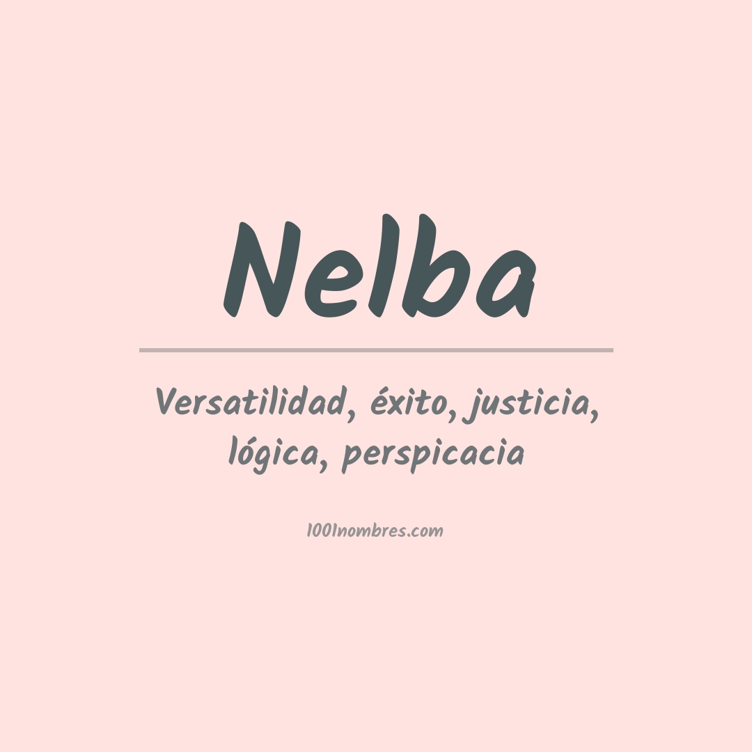 Significado del nombre Nelba