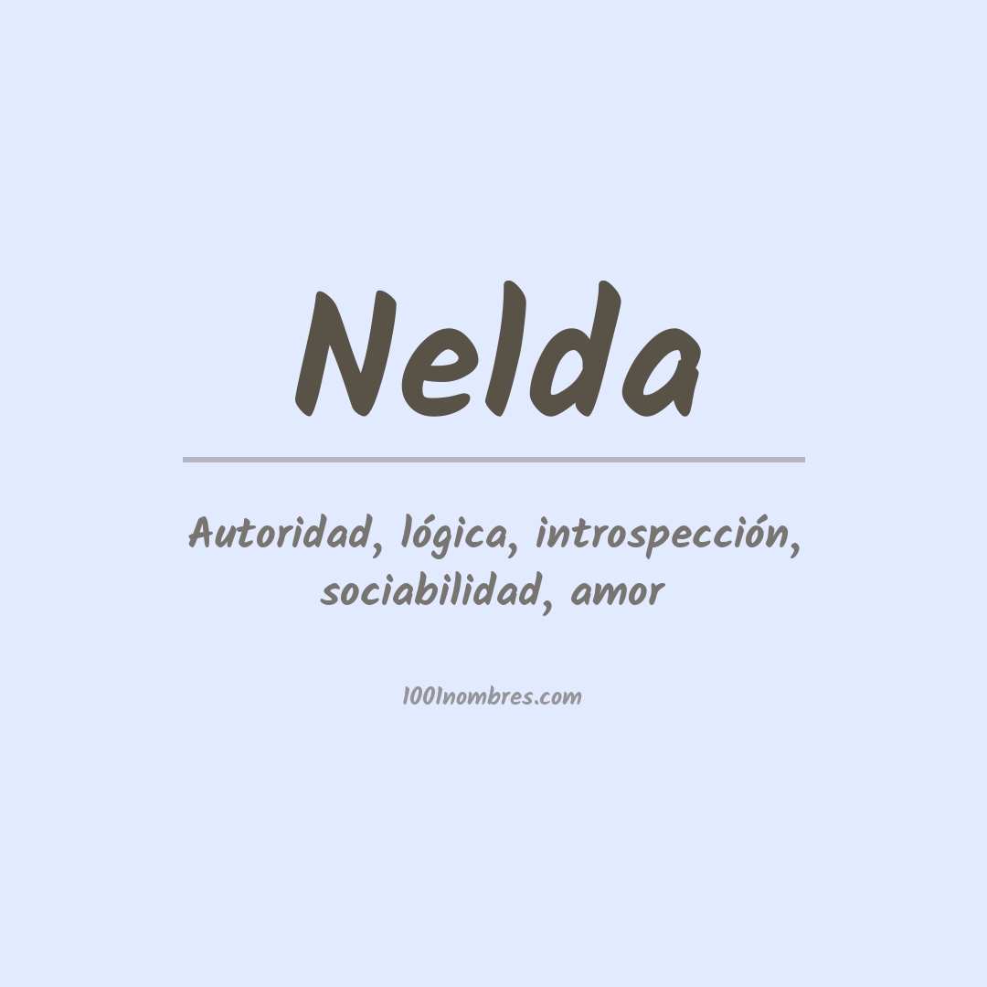 Significado del nombre Nelda