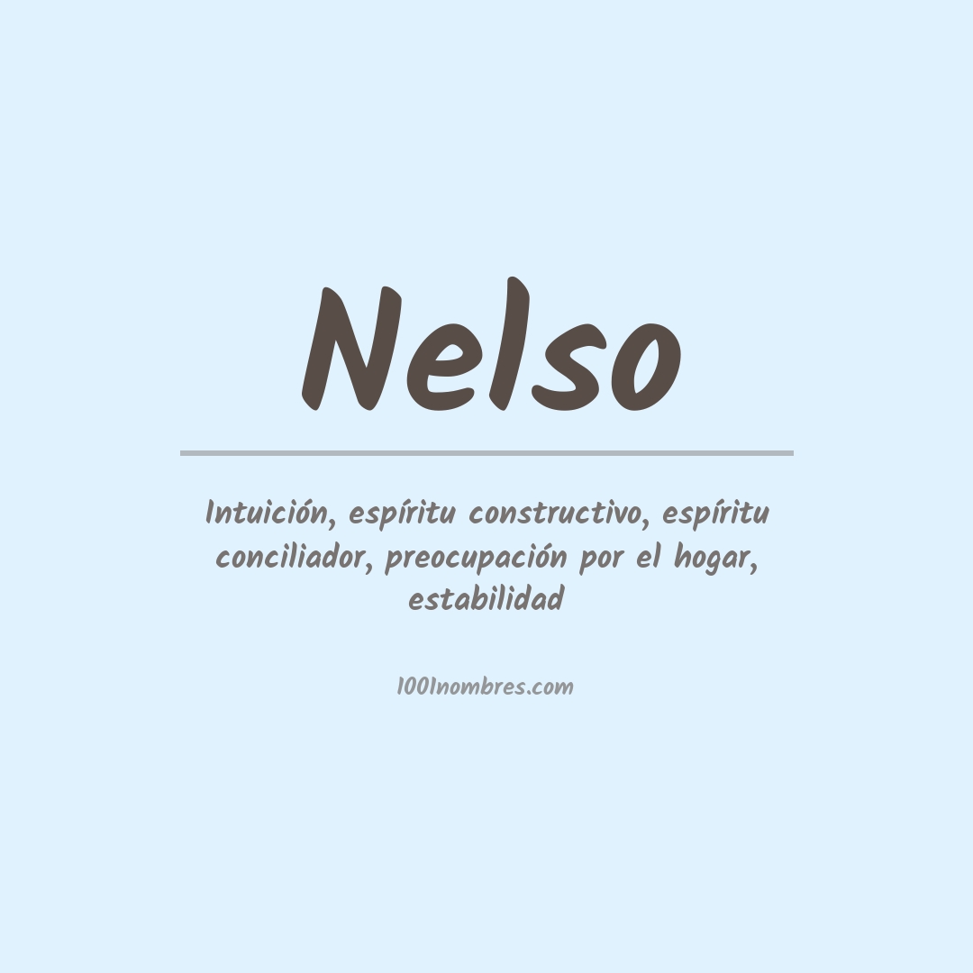 Significado del nombre Nelso