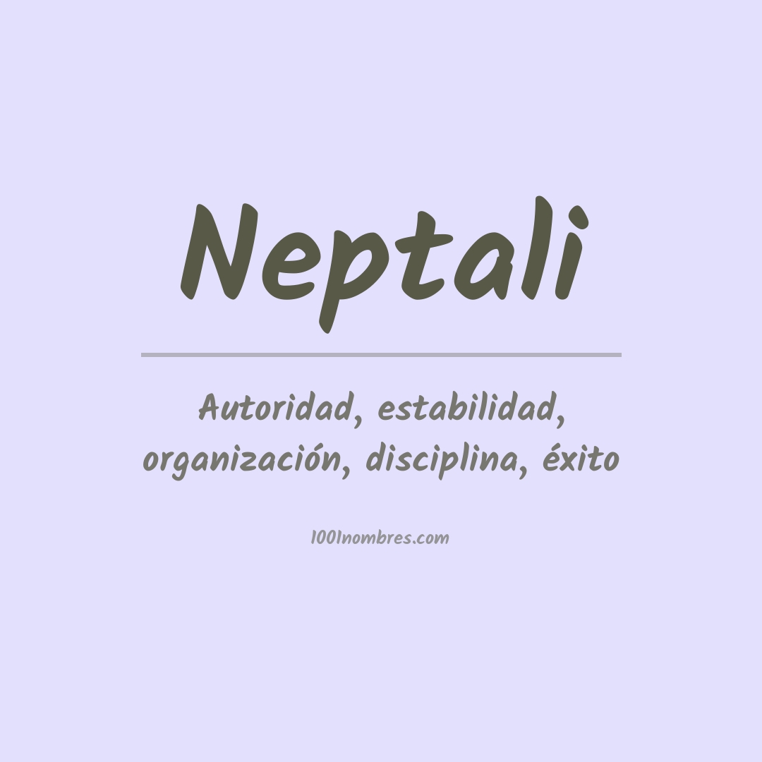 Significado del nombre Neptali