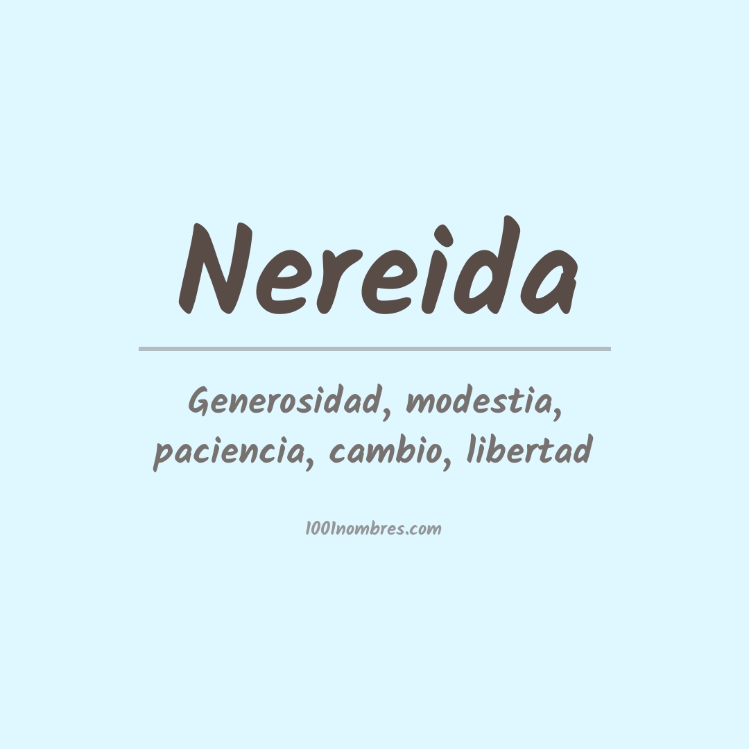 Significado del nombre Nereida