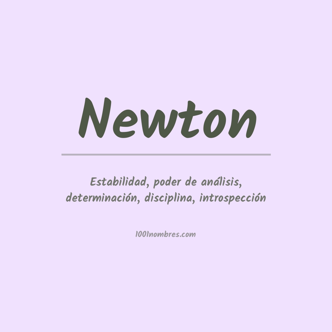 Significado del nombre Newton