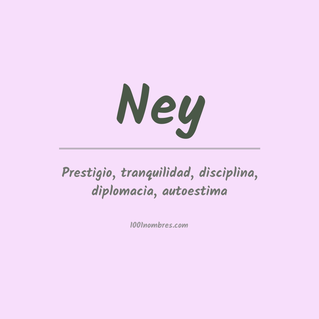 Significado del nombre Ney