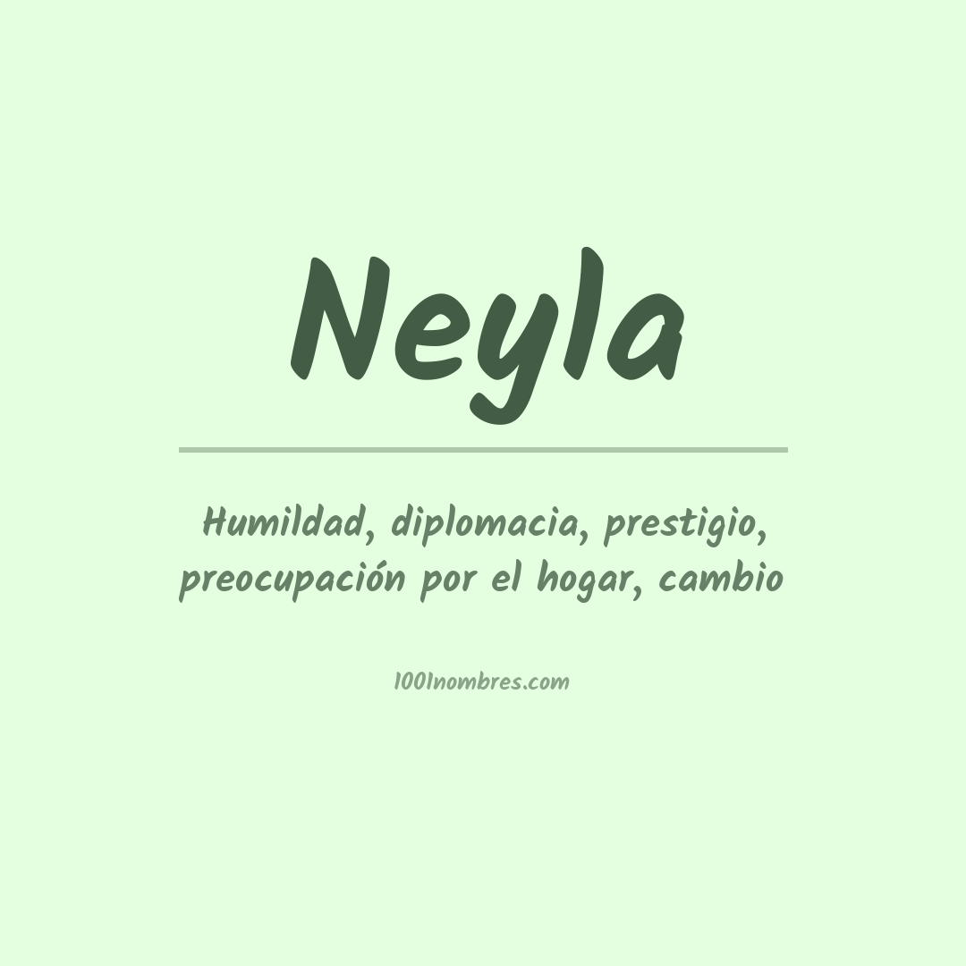 Significado del nombre Neyla