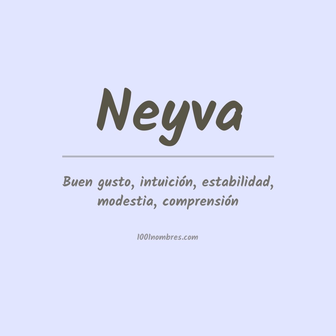 Significado del nombre Neyva